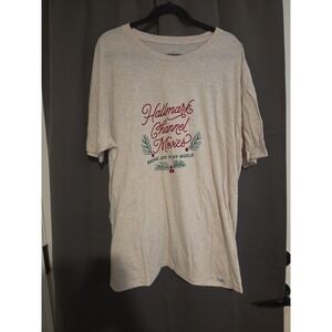 Hallmark Channel Movies "Bring‎ Joy" Christmas Graphic T Shirt, Women's XXL Tee